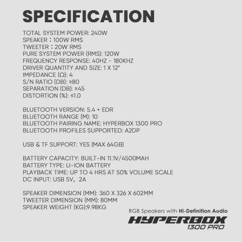 HYPERBOX 1300 PRO
